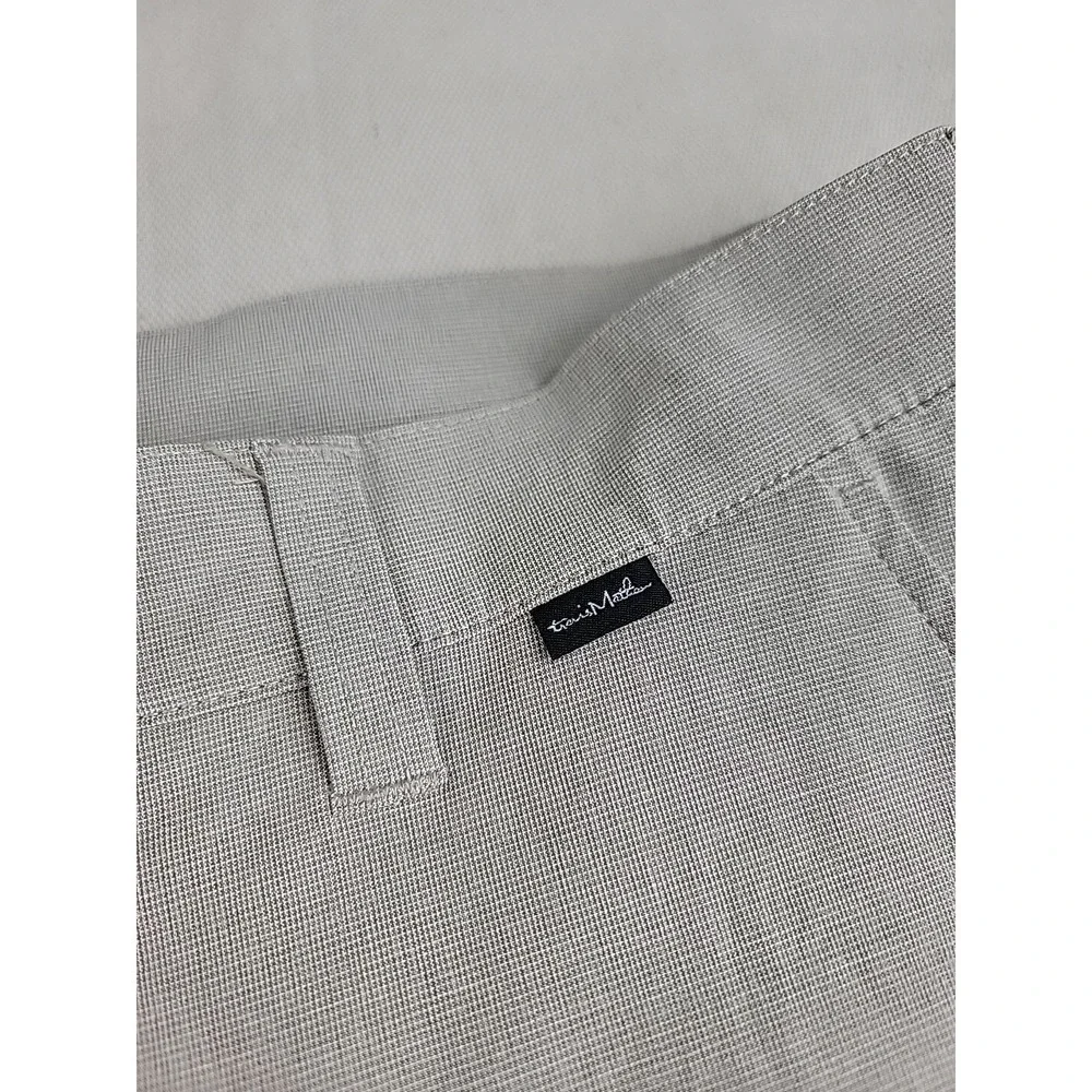 TravisMathew Golf Shorts Mens 30 Grey Heathered Stretch Performance Flat Front